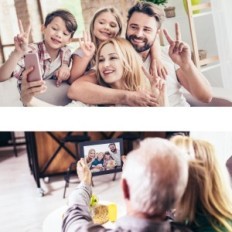 Fotoramme MUSCCCCM 10,1 tommers 5G WiFi 32 GB, utstilling