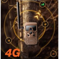 Wildlife Wildlife Camera Izeeeker Ig300 4G LTE, 2K 14 MP med IR 940NM, 120 ° Vinkel