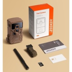 Wildlife Wildlife Camera Izeeeker Ig300 4G LTE, 2K 14 MP med IR 940NM, 120 ° Vinkel