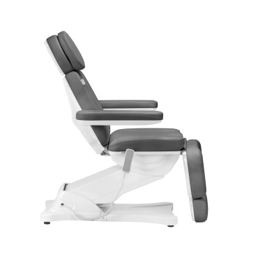 Fauteuil cosmétique électrique SILLON CLASSIC 3 moteurs gris — vue latérale