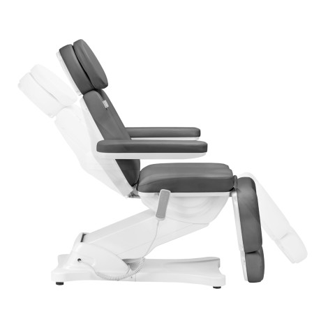 Elektrisk kosmetisk stol SILLON CLASSIC 3 motorer grå — sidosida