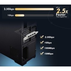 Ethernet Card Merezheva Binard, 4-portar 2,5g PCIe, 2500/1000/100 Mbit / s