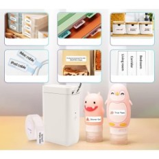 Impressora de etiqueta Binatat D101, 12-25 mm com papel de rolo, Bluetooth