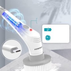 Tisztító kefe Homonics ITHHS1, IPX8, 2600mA, 10 cserélhető fúvókák