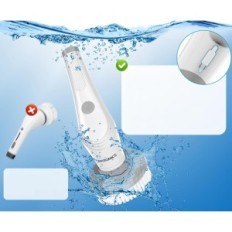 Rengøringsbørste Homtronics ITHHS1, IPX8, 2600mA, 10 Aftagelige dyser