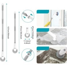 Cepillo de limpieza HOMTRONICS ITHHS1, IPX8, 2600MA, 10 boquillas extraíbles