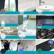 Szczotka do czyszczenia Homtronics ITHHS1, IPX8, 2600mA, 10 wymiennych dysz