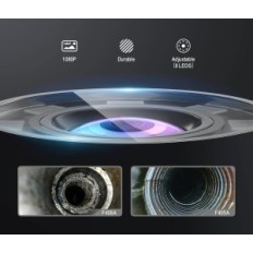 Cámara endoscópica iluminada Ralcam F408A-1.5M 8,5 mm, para AndroidA / iOS