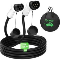 Elektrický kabel pro nakládací kabel QuToso, 32A, 22 kW, typ 2, 7m