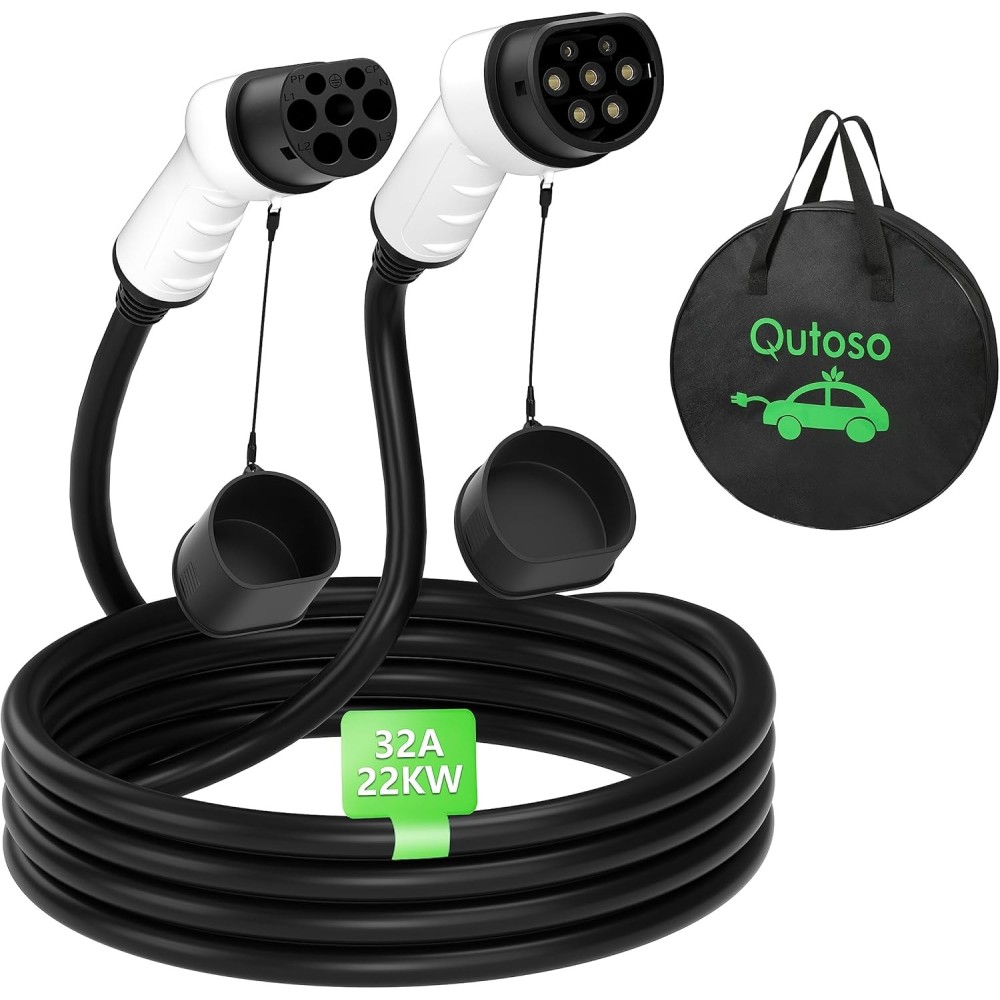 Elektrický kabel pro nakládací kabel QuToso, 32A, 22 kW, typ 2, 7m