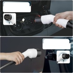 Elektrische Fahrzeuglackkabel Qutoso, 32A, 22 kW, Typ 2, 7m