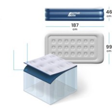 Aktiv ERA AB-S1-EU-madrass, 120 kg, 99x187x46cm, blå, används