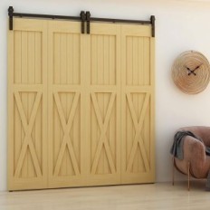 Wolfbird 214cm 7ft Portes pliantes 7FT, Noir