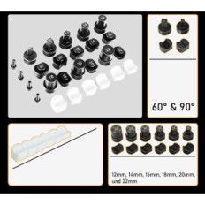 Un conjunto para hacer anillos xiiw14/12/16/18/20/22 mm, 30 piezas.