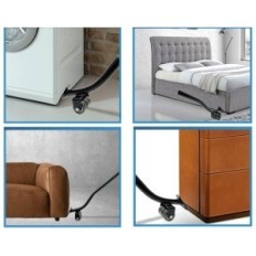 Valjarji za prevoz valjev, 360 ° Rotacijska kolesa, do 400 kg, 4 kos.