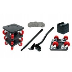 Pulley transport rollers, 360 ° rotary wheels, up to 400 kg, 4 pcs.