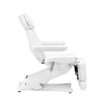 Sähköinen kosmetiikkatuoli SILLON CLASSIC 2 moottoria pedi valkoinen — sivu