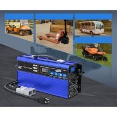 Lutifix EM160 lader for gaffeltruck, 24V 30 A, blå