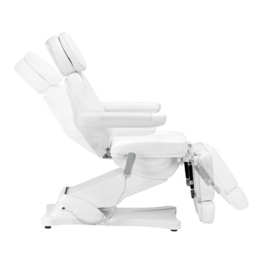 Cadeira elétrica cosmética SILLON CLASSIC 2 motores pedi branca — vista lateral