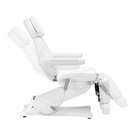 Fauteuil cosmétique électrique SILLON CLASSIC 2 moteurs pédicure blanc — vue latérale