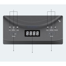 Ombar jdqtq0004ami-2 elektrisk komposter, 2,5 l, 500 W, brukt