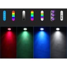 DELBANG DMX512 Disco-Lampe, 36 LED, RGB mit Fernbedienung, 4 Stück.
