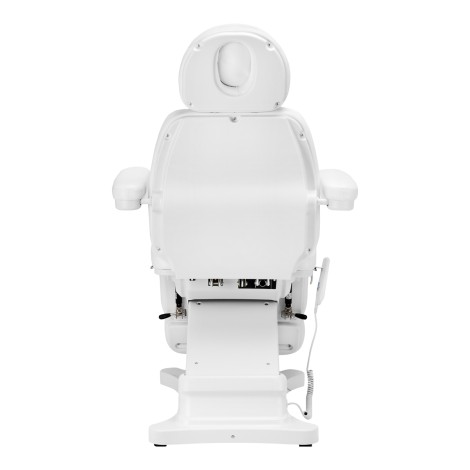 Elektrisk kosmetikstol SILLON CLASSIC 2 motorer pedi hvid — bagfra
