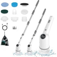 Electric TOPDirect cleaning brush, scrubber with 8 nozzles, 120 cm