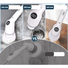 Elektrische TOPDIRECT Reinigingsborstel, scrubber met 8 nozzles, 120 cm