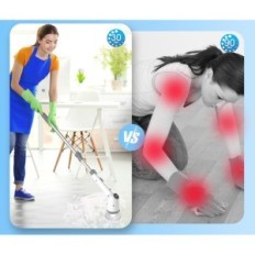 Escova de limpeza elétrica TopDirect, Scrubber com 8 bicos, 120 cm