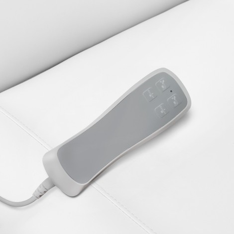 Elektrická kozmetická stolička SILLON CLASSIC 2 motory pedi biela — detail ovládania