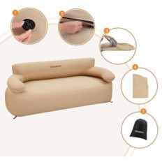 Kingcamp blæser sofa, 300 kg, 85 x 174 x 72 cm, brun