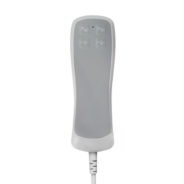 Sillón cosmético eléctrico SILLON CLASSIC 2 motores pedi blanco — detalle de los controles