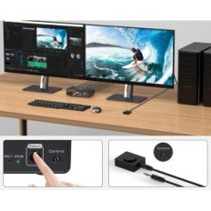 Switch KVM Vedindust 24070802, 4K, 2 computadores, 12 V