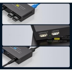 KVM Vedindust HDMI -liitäntäkaapeli USB 120m RJ45 CAT5E / 6/7 FULL HD