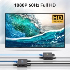 KVM Vedindust HDMI plėtinio kabelis USB 120m RJ45 CAT5E / 6/7 FULL HD