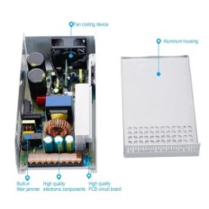 Zasilacz impulsowy 12V, 100A, 1200W DC, zasilacz AC 110V / 220V-DC 12V