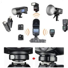 Runda Flash Godox V1-F TTL + Godle AK-R-flaskor