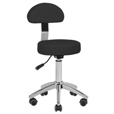 Tabouret cosmétique am-304 noir — vue de face