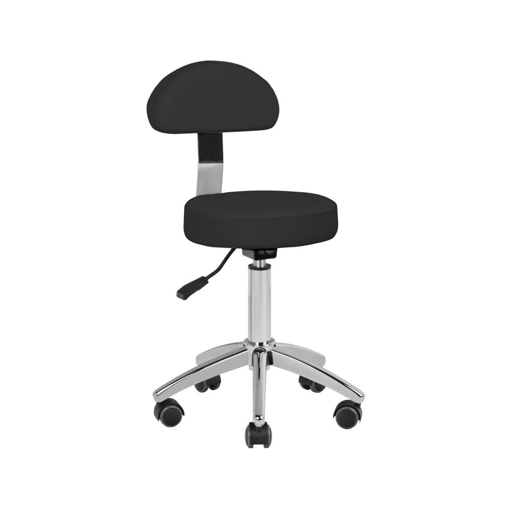 Cosmetic stool am-304 black — front view