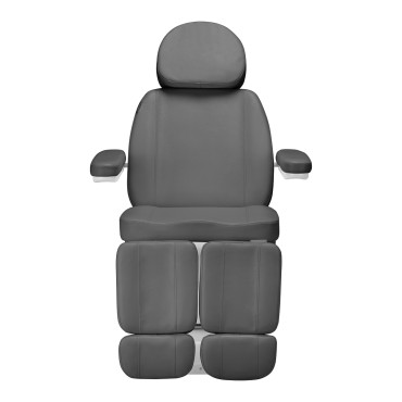 Fauteuil cosmétique électrique SILLON CLASSIC 2 moteurs pédicure gris — vue de face