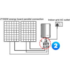 Solar Inverter Jadeshay MPPT 500 W, 24V 220V