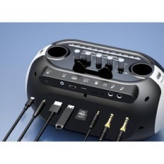 Equipamento de Karaokê Sudotack Km 300, Bluetooth, HDMI, Preto