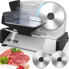 Electric slicer for meat Topoto, 2 blades, 0-15 mm