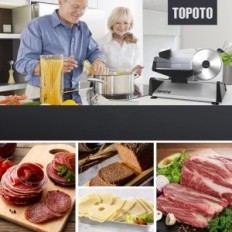 Elektrisk skiktare för kött Topoto, 2 blad, 0-15 mm