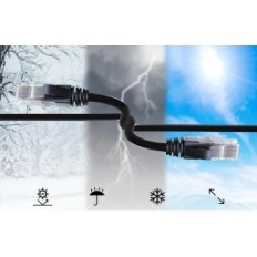 Ethernet Cat 6 Mr Nätverkskabel tronic, RJ45, 100 m, 1Gbit / s, vattentät