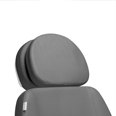 SILLON CLASSIC elektromos kozmetikai szék, 2 motoros, szürke pedikűr — közeli kép a háttámláról