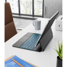 Aurico iPad Air 13 '' 2024, Qwertz, Nero