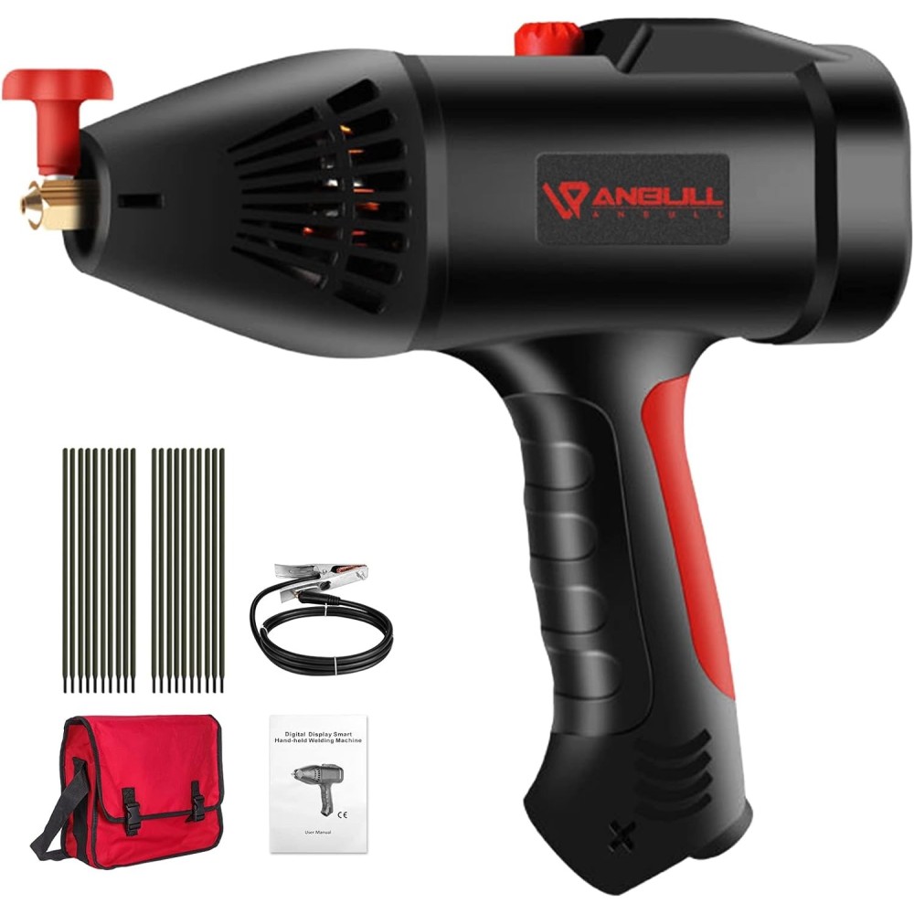 Hordozható hegesztőgép Anbull MMA 140A 220V 3000W 1,5 kg inverter hegesztőgép fogantyúval és övvel