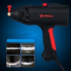 En bærbar Aubull MMA 140A 220V 3000W 1,5 kg sveising maskin omformer sveiser med et håndtak og et belte